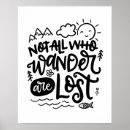 Search for not all who wander posters Lettering
