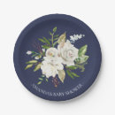 Search for white flower plates Blue