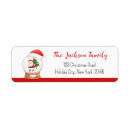 Search for cute santa claus return address labels Watercolor