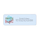 Search for bright blue return address labels Cheerful