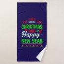Search for happy new year bath towels Festive
