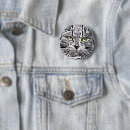 Search for cat face badges Closeup