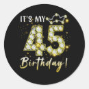 Search for 45 years stickers Birthday