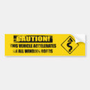 Search for traffic sign bumper stickers Warning