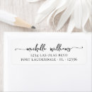 Search for simple black return address labels Bridal shower