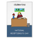 Search for receptionists postcards Cartoon