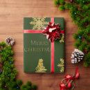 Search for dark green and gold wrapping paper Pattern