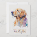 Search for golden retriever thank you cards Dog lover