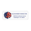 Search for americana return address labels Patriotic