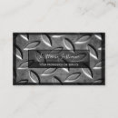 Search for diamond plate business cards Metal