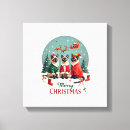 Search for christmas reindeer canvas prints Cat