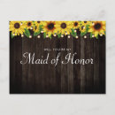 Search for sunflower bridesmaid cards Country