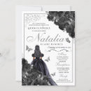 Search for black silver quinceanera invitations Mis quince anos