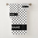 Search for black and white polka dot bath towels Pattern