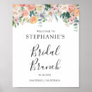 Search for peach floral posters Bridal brunch