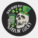 Search for st patricks day skull stickers Leprechaun