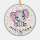 Search for pink elephant christmas tree decorations First