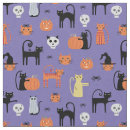 Search for purple cat fabric Halloween