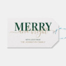 Search for green gift tags Merry and bright