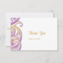 Search for indian wedding thank you cards Paisley