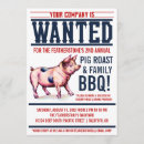 Search for vintage pig roast invitations Western