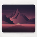 Search for mountain sunset mouse mats Illustration