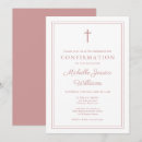 Search for pink confirmation invitations Cross