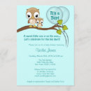 Search for blue owl invitations Celebration