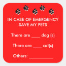 Search for pet emergency stickers Pets