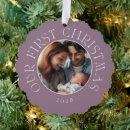 Search for purple tree christmas cards Family photo