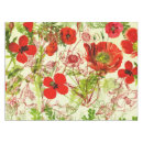 Search for red poppy tablecloths Pattern