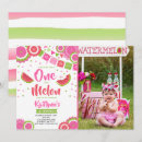 Search for one in a melon birthday invitations Pink