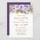 Search for gold purple engagement party invitations Floral