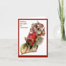 Search for santa bicycle cards Vintage