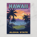 Search for aloha hawaii vintage postcards Sunset
