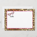 Search for name print cards Leopard pattern