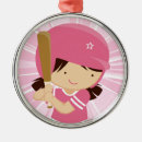 Search for girl softball player christmas tree decorations For kids