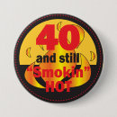 Search for funny 40th birthday badges Typography