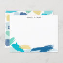 Search for brush strokes note cards Girly