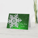Search for snowflake christmas cards Green