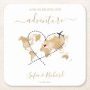 Search for world map coasters Gold