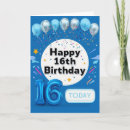 Search for son 16th birthday cards Boy