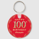 Search for 100 rounded key rings 100th birthday