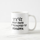 Search for great dads get promoted mugs Grandpa to be