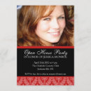 Search for open house graduation invitations Red