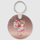 Search for owl rounded key rings Elegant