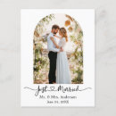 Search for just married postcards Eloped