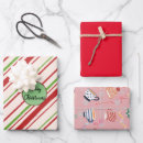Search for pink green christmas wrapping paper Red