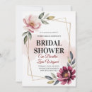 Search for elegant modern floral bridal shower invitations Watercolor flowers