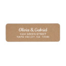 Search for kraft return address labels White